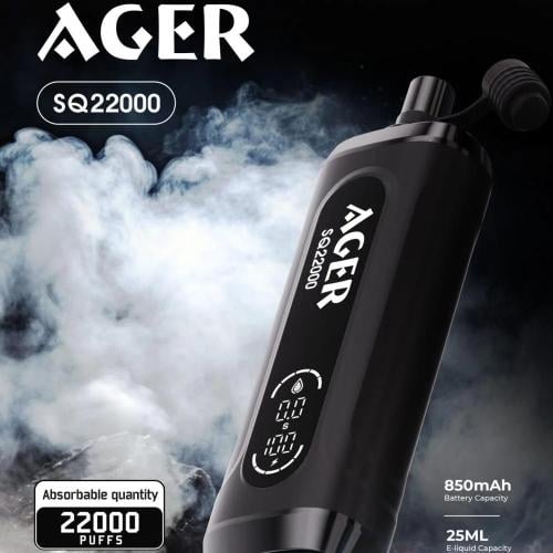 اجير اس كيو شيشة 22000 نعناع اكسترا AGER SQ 22k PU...