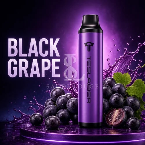شيشة تسلا بار 3000 الف موشة عنب اسود TESLA BAR 300...