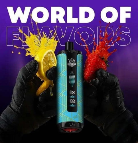 شيشة الفاخر كراون بار ميجا مكس 40000 سحبة توت ايس...