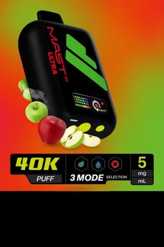 سحبة ناستي ماكس الترا 40000 شيشة تفاحتين Nasty Max...