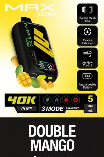 سحبة ناستي ماكس الترا 40000 دبل مانجو Nasty Max Ul...