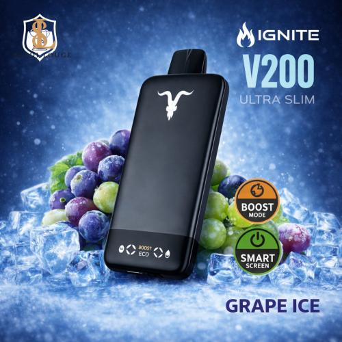 اجنايت V200 الترا سليم 20000 سحبة عنب مثلج – IGNIT...