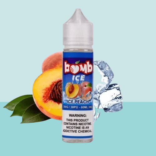 نكهة بومب بطعم خوخ ايس 60مل BOMB PEACH ICE 60ML