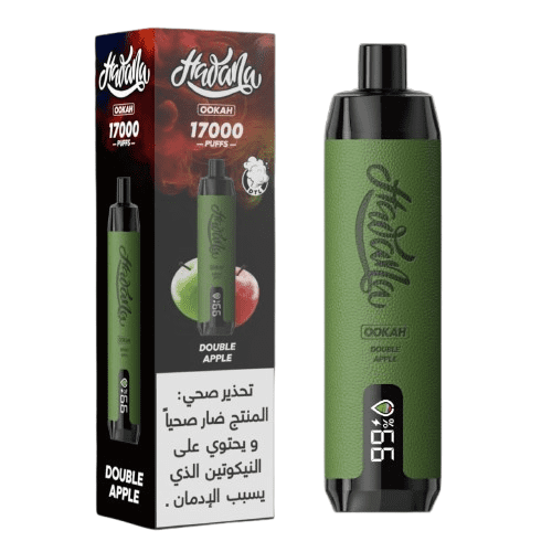 شيشة هوانا 17000 سحبة تفاحتين Hawana 17000 Puffs d...