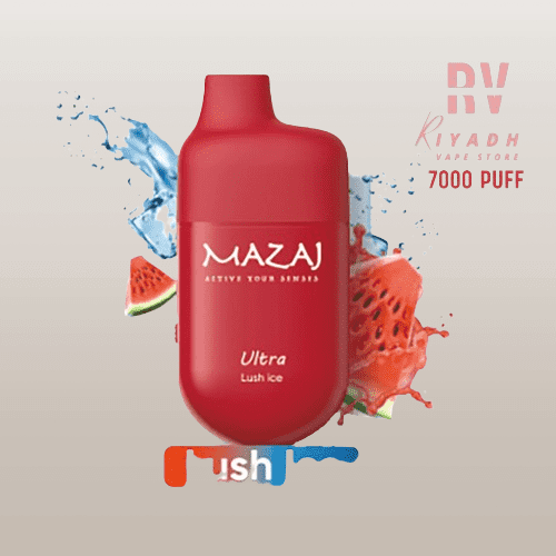 سحبة مزاج الترا 7000 موشة بنكهة بطيخ ايس MAZAJ ULT...