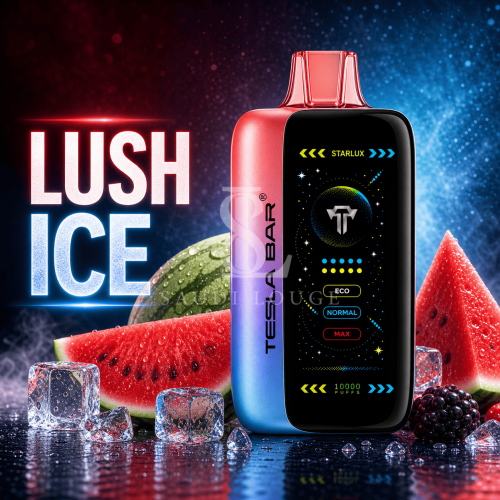 سحبة تسلا بار اكس تي 40 الف موشة بطيخ ايس TESLA BAR XT 40000 PUFFS LUSH ICE