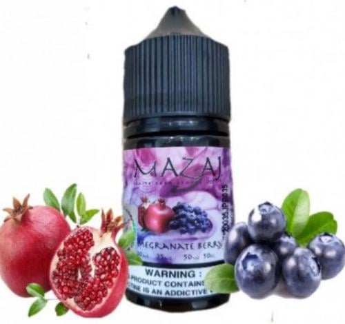 نكهة سحبة مزاج رمان توت سولت نيكوتين 30مل-MAZAJ Po...