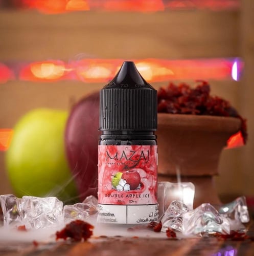 نكهة سحبة مزاج تفاحتين ايس سولت نيكوتين 30مل-MAZAJ...