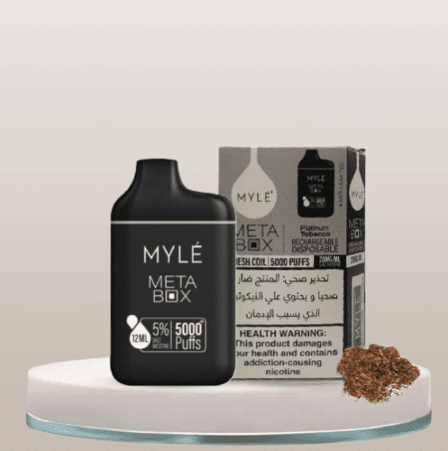 سحبة مايلي 5000 موشة بطعم توباكو MYLE 5000 PUFFS M...