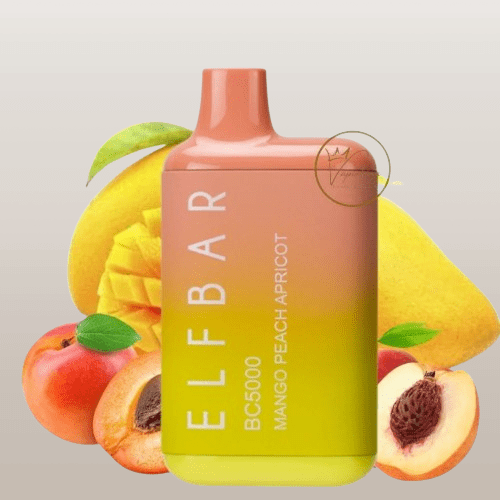 سحبة الف بار 5000 موشة بنكهة مكس التوت والخوخ Elf...