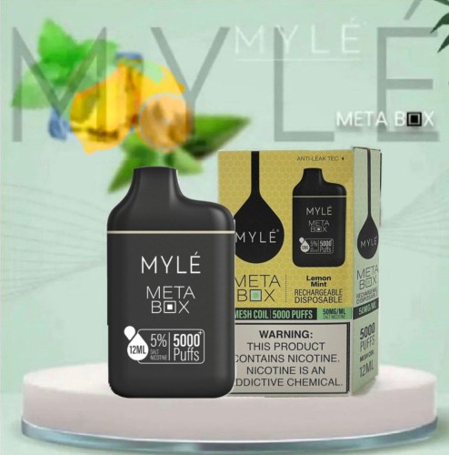 سحبة مايلي 5000 موشة بطعم مكس الليمون ونعناع MYLE...