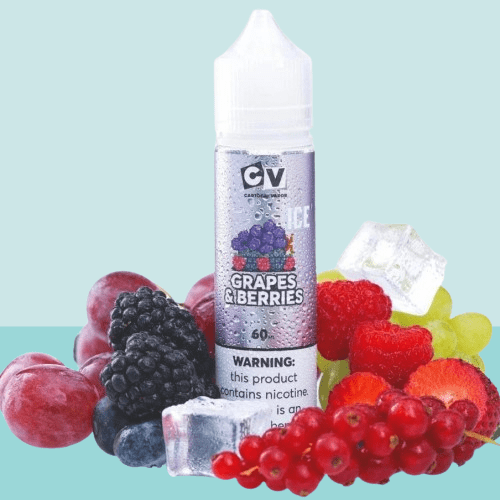 نكهة CV مكس عنب توت من سي في ايس 60مل-CV GRAPES BE...