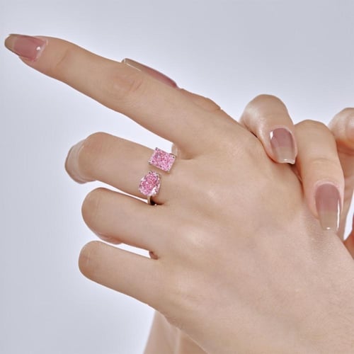 خاتم فضة - نبض وردي