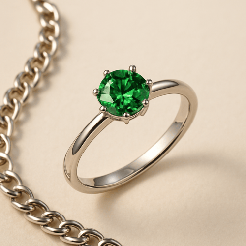 خاتم فضة - بريق الميلاد