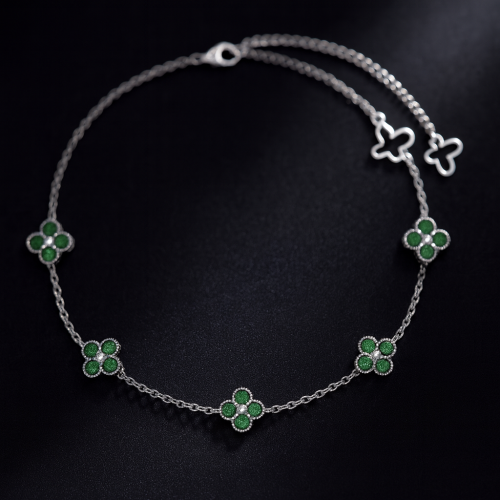 خلخال فضة - لمسة حظ