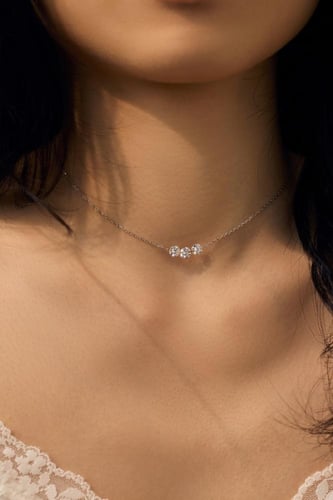 سلسلة فضة - ثري غليمر