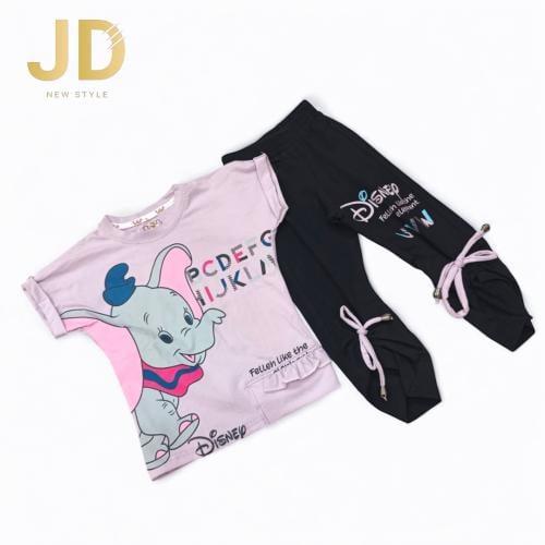 طقم بناتي قطن عالي الجودة