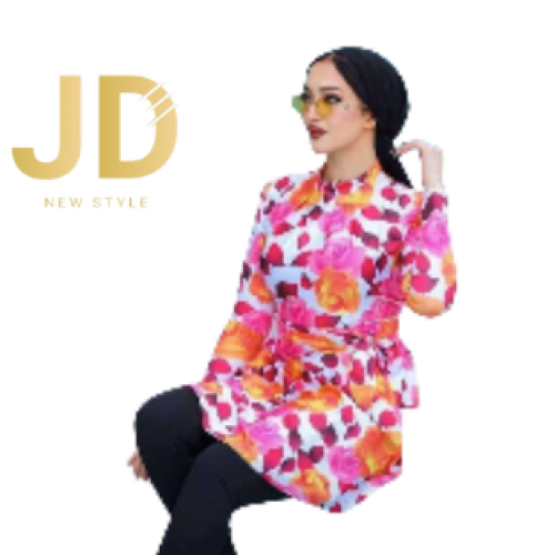 مايوه سباحة نسائي بألوان الورود الزاهية