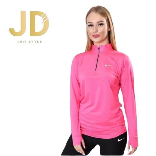 تيشيرت رياضي نسائي بأكمام طويلة متعدد الالوان