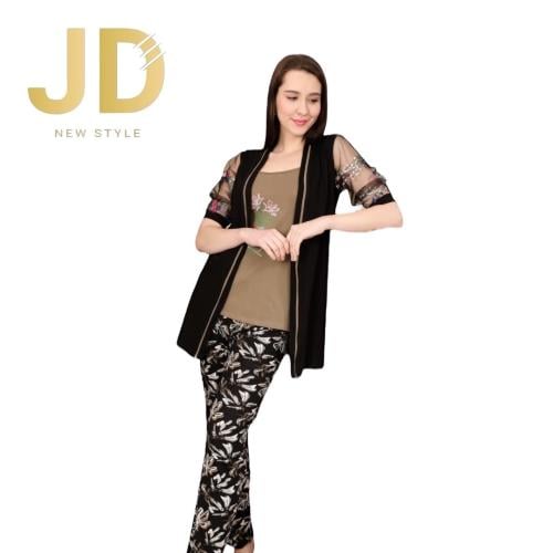 طقم بجامة فخم 3قطع قطن عالي الجودة