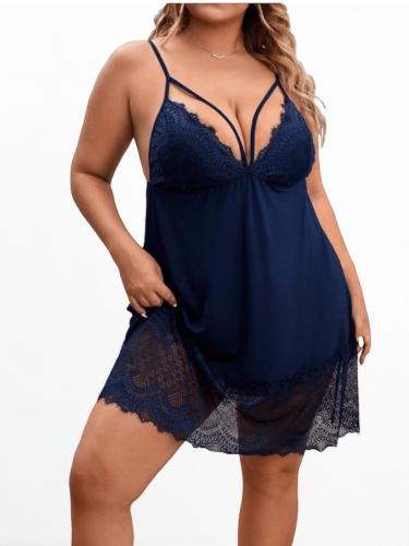 قميص نوم استرتش مع دانتيل