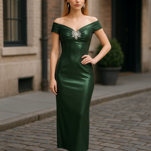 فستان طلس ناعم وخفيف