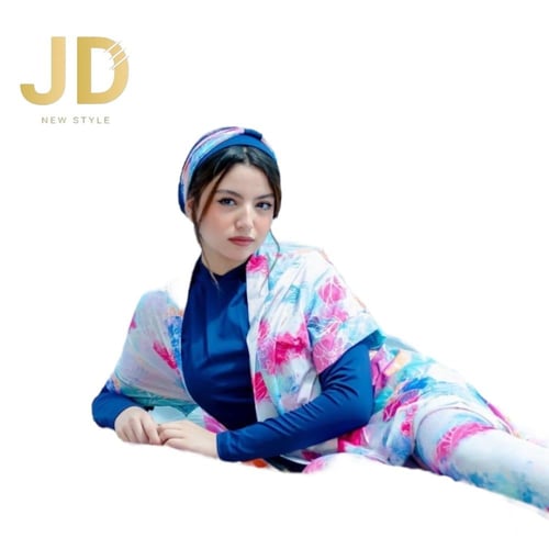 مايوه سباحة نسائي بثلاث قطع بتصميم عصري وألوان جذا...