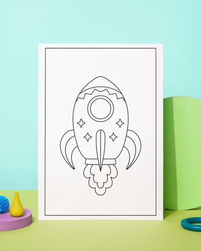 أوراق تلوين الفضاء