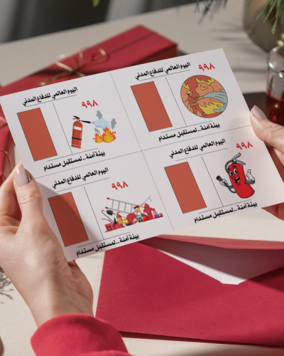 كروت توزيعات اليوم العالمي للدفاع المدني 2