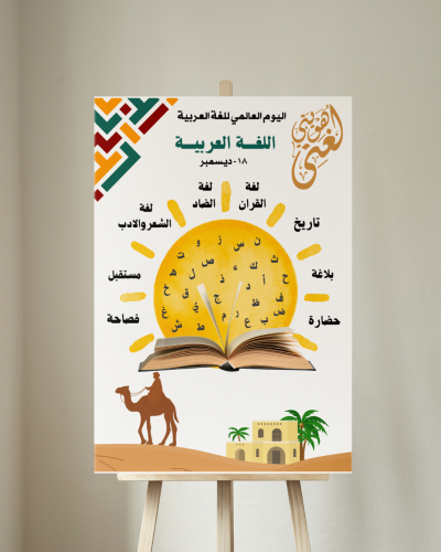 لوحة مشاركة اليوم العالمي للغة العربية 2