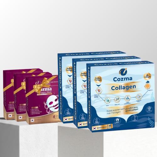 كورس كوزما كولاجين ٣ أشهر + كورس ماسك كولاجين ٣ أش...