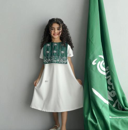 فستان بناتي اليوم الوطني