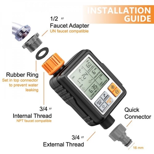تايمر ذكي لري وسقي المزروعات بالبطاريات