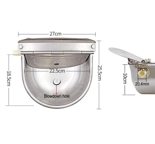 حوض مياه اتوماتيكية المقاوم للصدأ