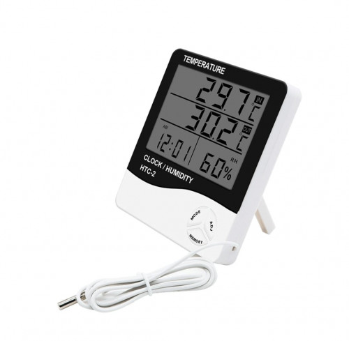 HTC-2 Digital Thermometer Hygrometer - Stylish & A...