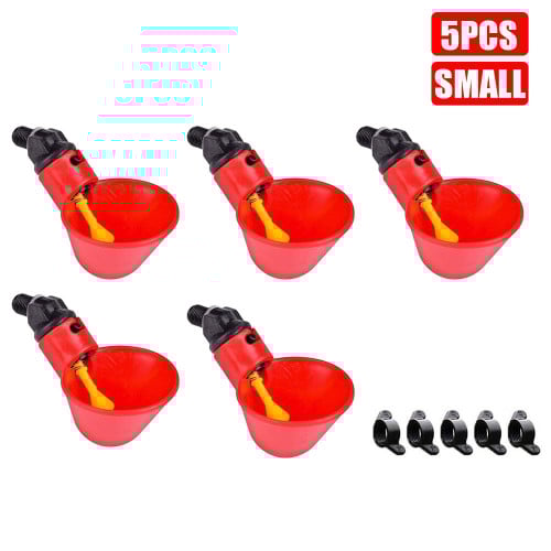 أكواب شرب الدجاج الأوتوماتيكية - حزمة 5 قطع