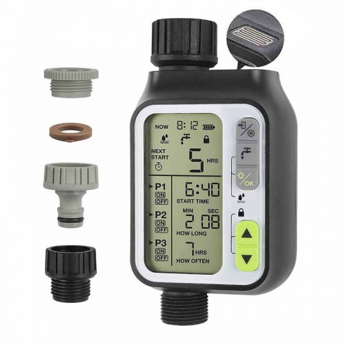 منظم ري الكتروني بثلاثة برامج توقيت