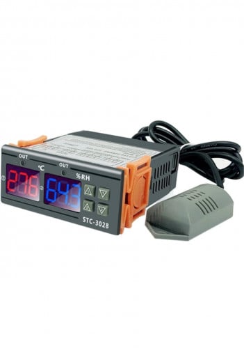 جهاز تحكم في درجة الحرارة والرطوبة الذكي STC-3028