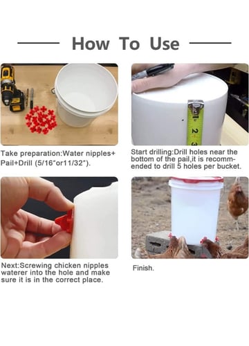 سقاية الدجاج الافقية الجانبية للشارب في الهواء الط...