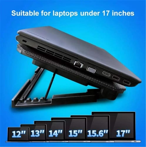 قاعدة مروحة تبريد للجهاز المحمول بمنفذ USB قيمينق...