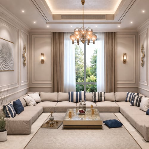 مجلس عربي مودرن تفصيل – تصميم عصري – مناسب للمجالس