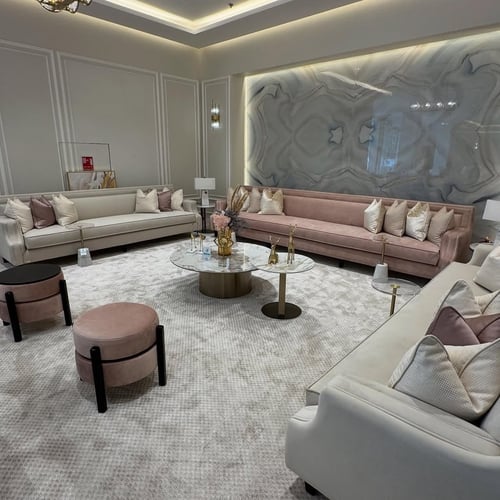 مجلس مودرن راقٍ بلونين بتصميم عصري فاخر