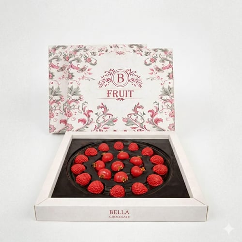بوكس شوكولاتة بيلا (Bella Chocolate) الفواكه (رمان...