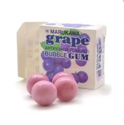 علكة ماروكاوا، Marukawa Bubble Gum، علكة يابانية، حلويات يابانية قديمة.
