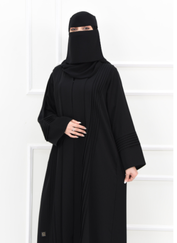 عباية نواعم ساده مع كسرات