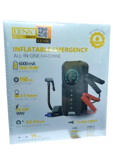 DENX Portable Car Jump Starter & Air Compressor – 6000mAh