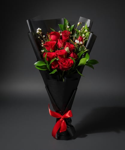 Small red flower bouquet
