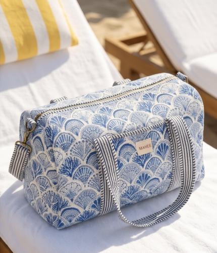 Blue Shell Duffle Bag