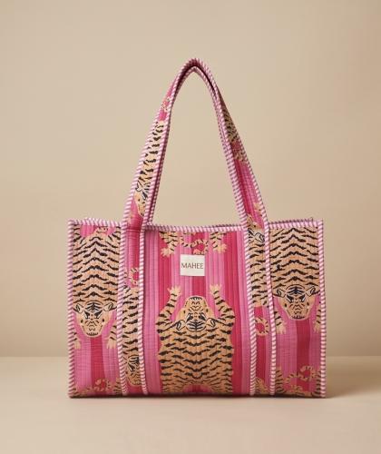 Pink Tiger Tote- Medium