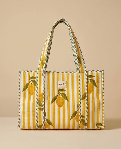 Lemon Tote Bag -Medium